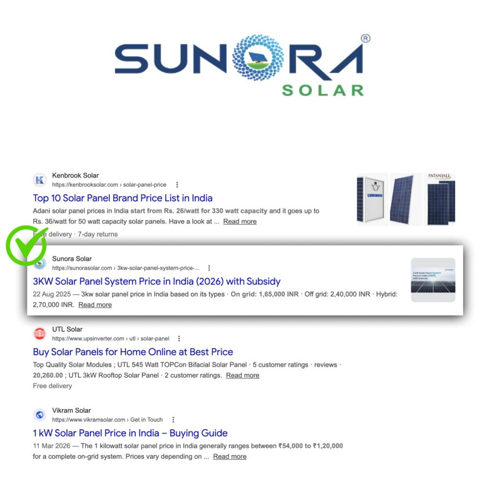 Solar Panel Price in India